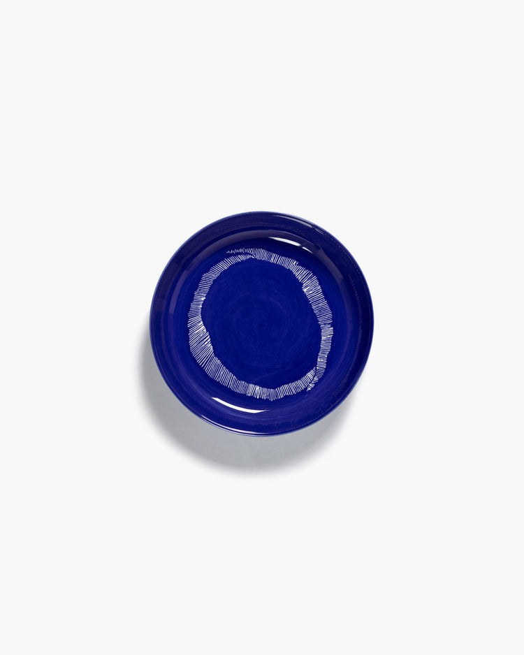 Serax - fête ottolenghi - assiette - bleu foncé blanc - 22 ø - 2 pièces