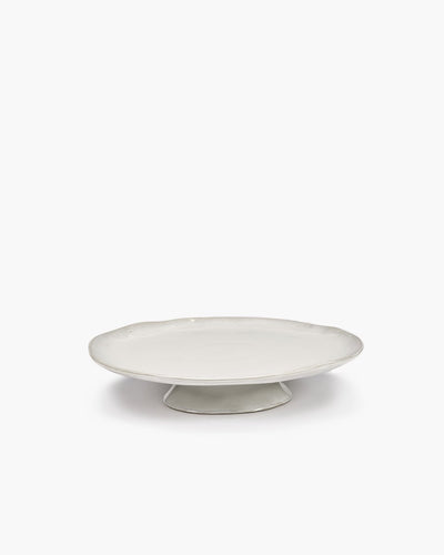 Serax - marie michielssen la mère - grande assiette sur pied - blanc - 30 ø