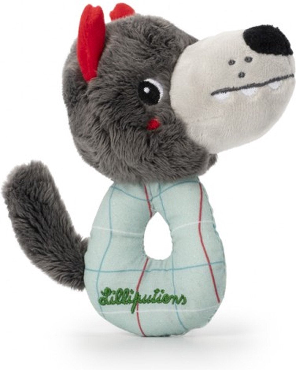 Lilliputiens - mini hochet - Louis le loup