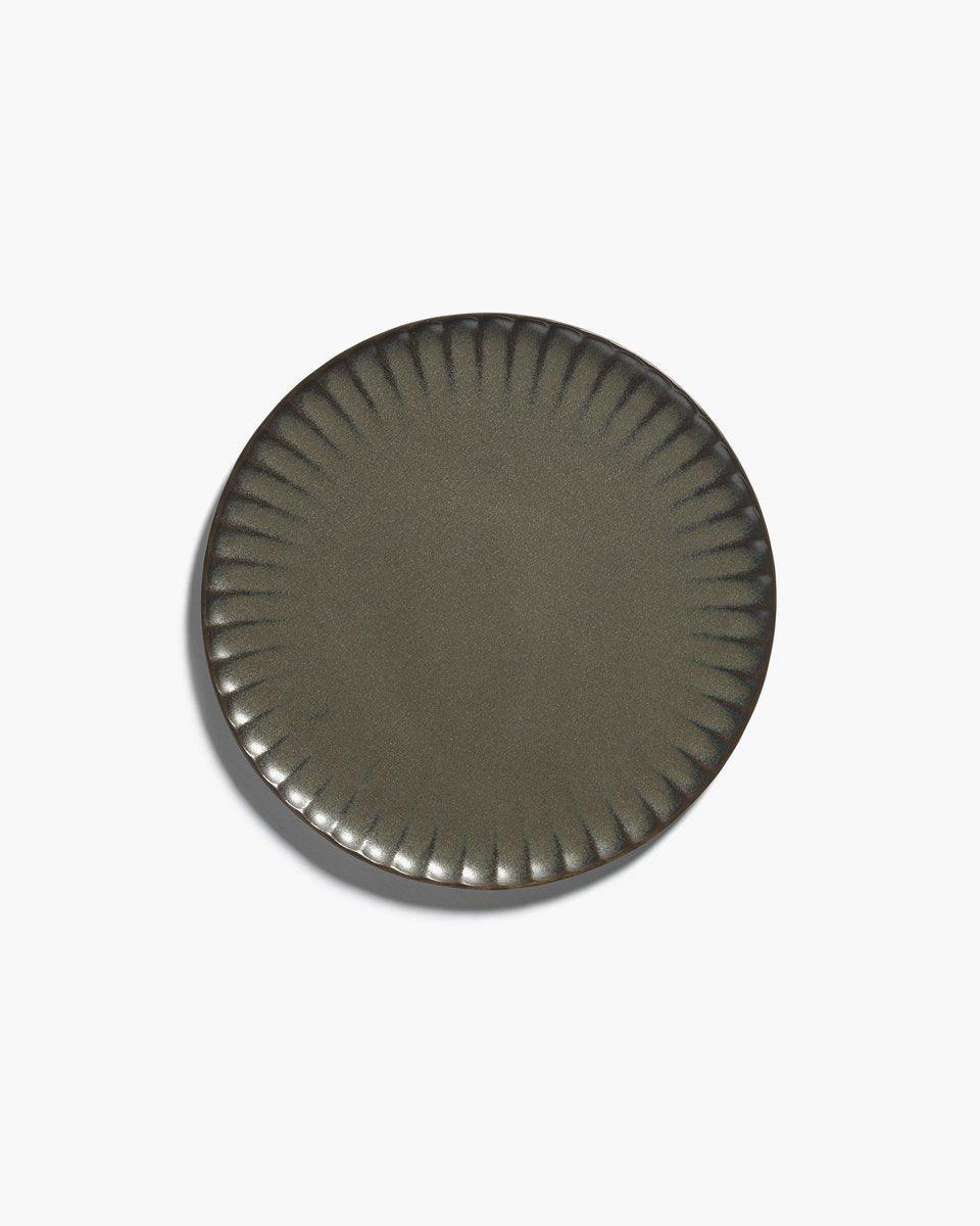 Serax - sergio herman - inku - assiette xl - vert - 27 ø - 4 pièces