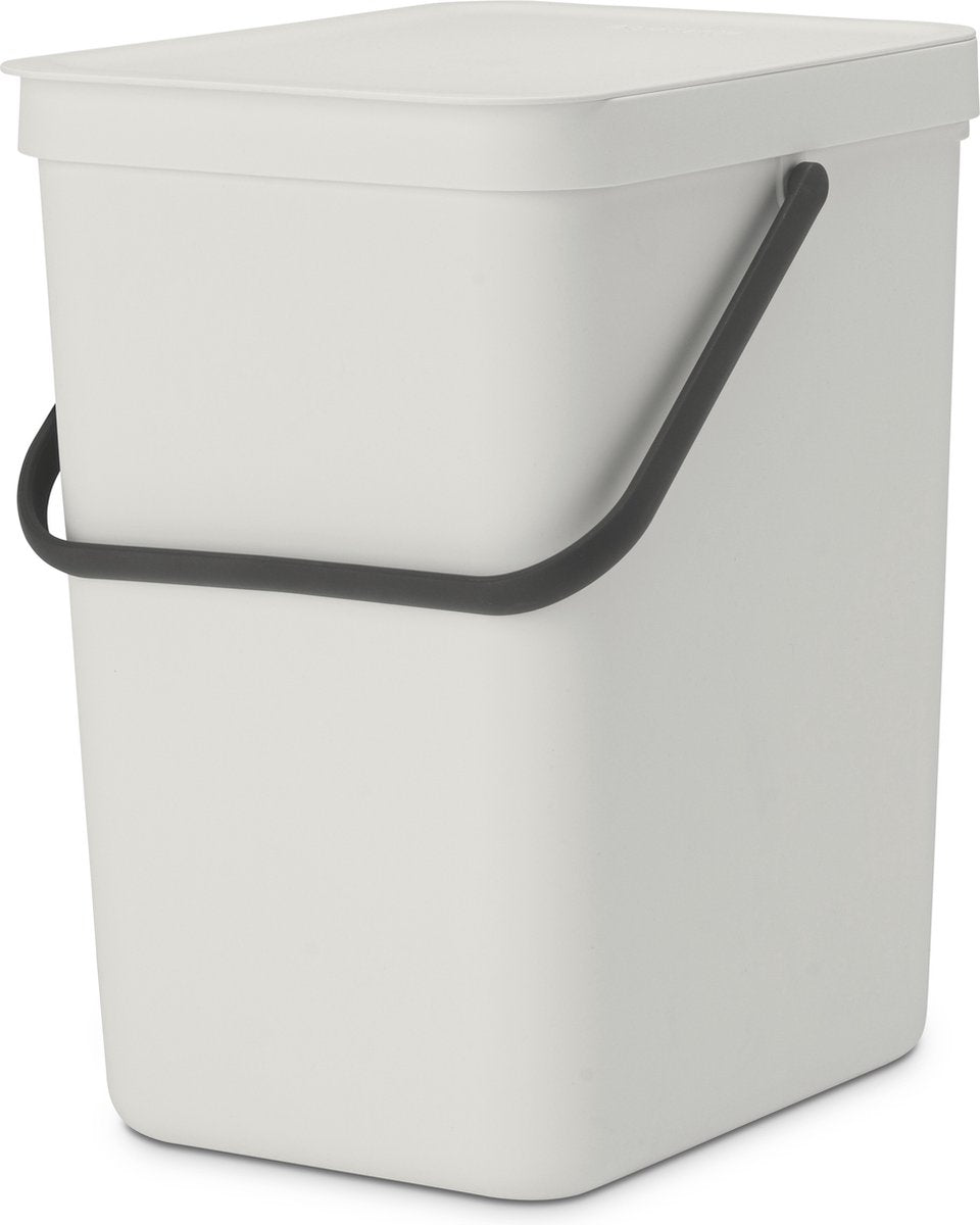 Poubelle Brabantia sort go - 25 litres - gris clair