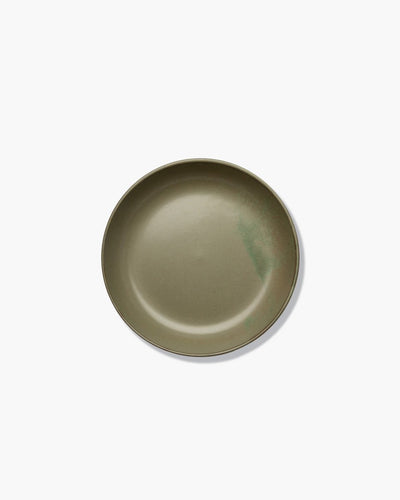 Serax - surface sergio herman - assiette creuse l - vert camo - 21 ø - 4 pièces