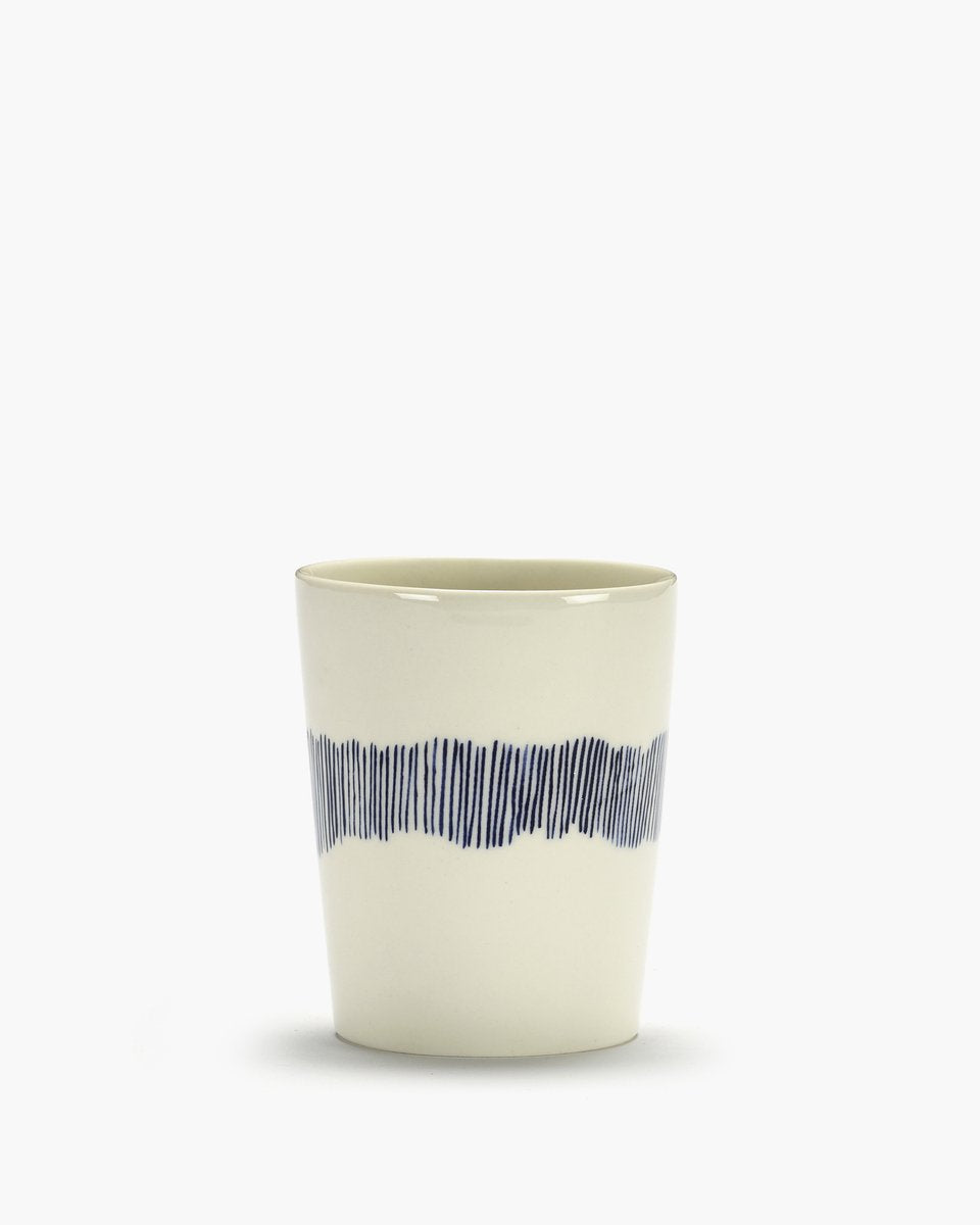 Serax - fête ottolenghi - tasse à thé - blanc bleu - 8 ø - 4 pièces