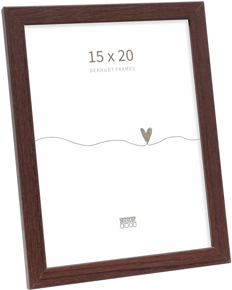 Cadre photo Deknudt frames - marron foncé - s44ch4 - pour photo : 15x20 cm