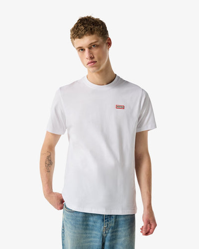 T-shirt Hunter Red Label Essentials logo blanc - taille m