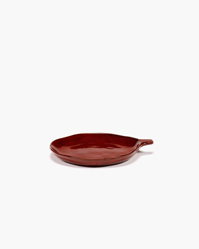 Serax - marie michielssen la mère - assiette avec poignée - rouge vénitien - 20 ø - 2 pièces