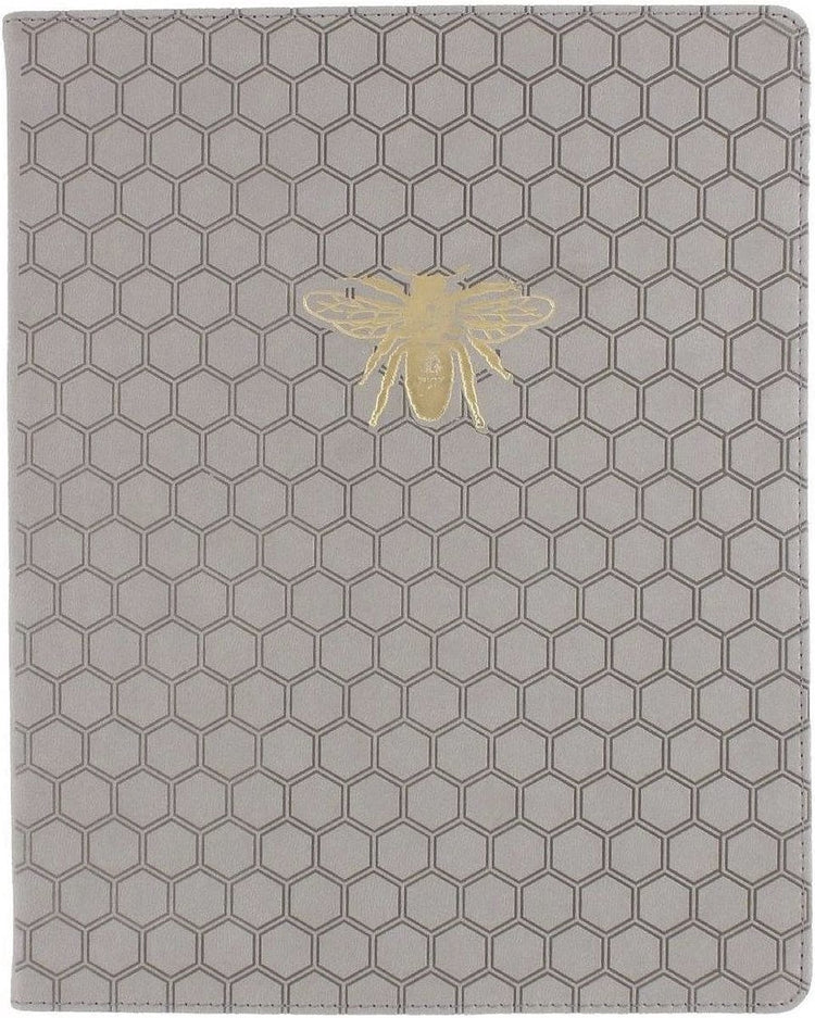 Carnet Eccolo - abeille grise - trait - env. 20x25cm - ec-d505c