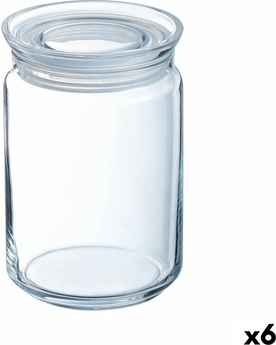 Luminarc canette pavé verre silicone transparent 750 ml (6 pièces)