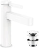Hansgrohe finoris - mitigeur de lavabo - commande à levier unique - avec bouchon de vidange - 110 mm - blanc mat