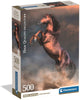 Clementoni Jigsaw Puzzle Stallion rouge sauvage, 500e.