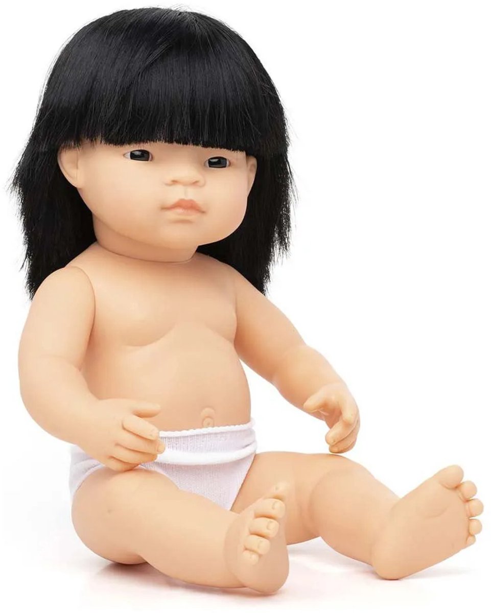 Poupée Miniland - Poupée fille asiatique 38cm - au parfum vanille - 10 mois