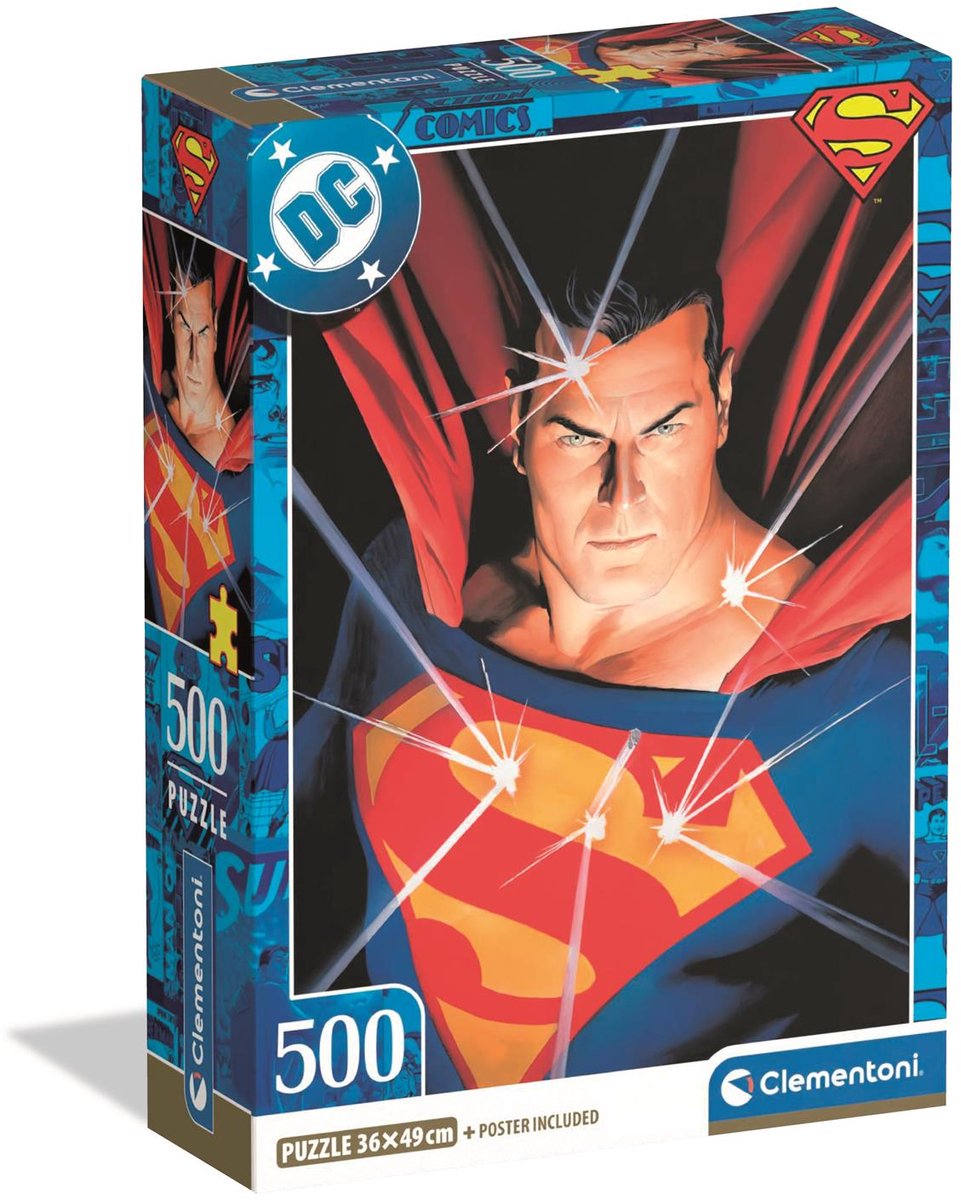 Clementoni - puzzle - superman - 500 pièces - à partir de 14 ans