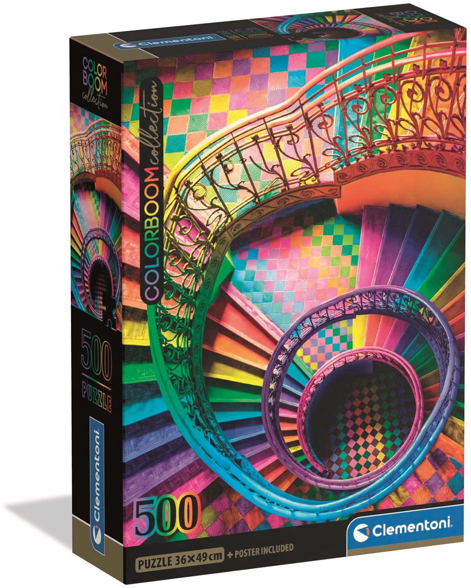 Clementoni Puzzw Puzzle compact Colorboom Trap, 500st.