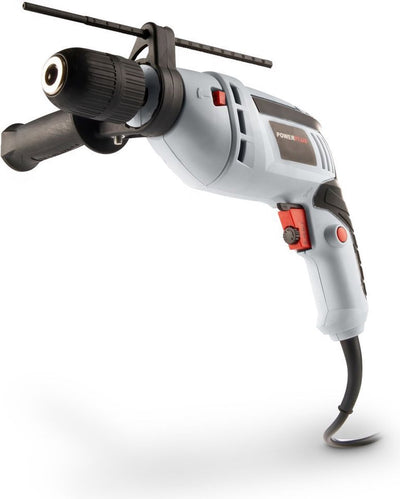 Perceuse à percussion électrique Powerplus POWC10200 - 2 en 1 : perceuses et marteaux perforateurs, perceuse 600 W, vis gauche et droite