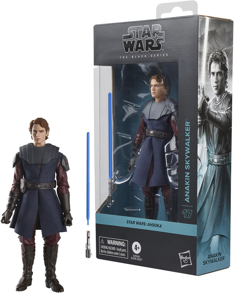 Figurine Hasbro Star Wars Anakin Skywalker - série noire Ahsoka.