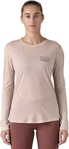 Patagonia cap cool merino graphique l s maillot femme