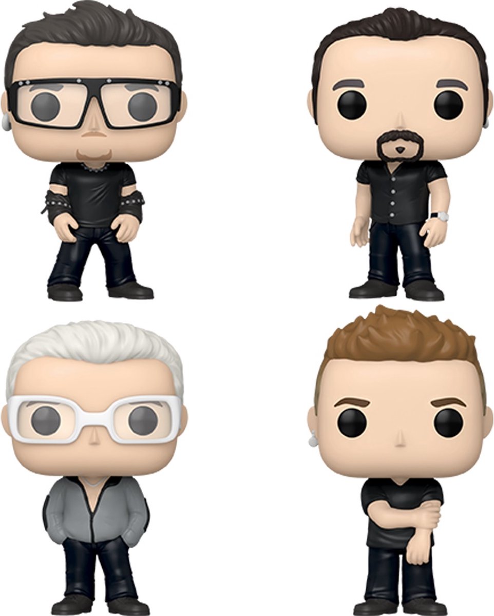 Funko u2-pop! albums dlx 4-pack figurine de collection pop 9 cm - multicolore