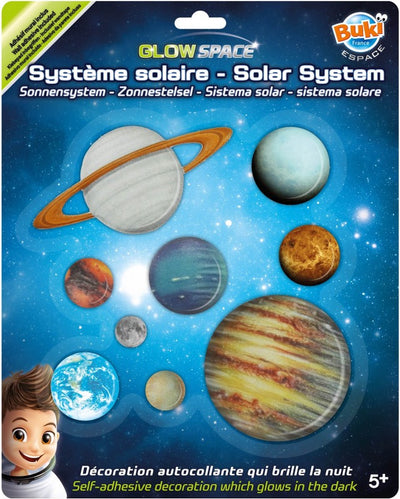Buki france buki - système solaire - brille dans le noir - autocollants de plafond