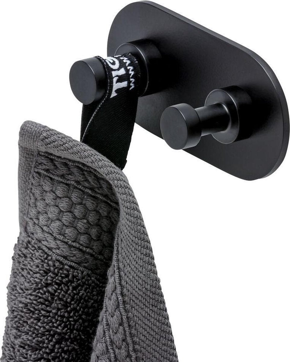 Crochet à serviette Geesa nemox - noir