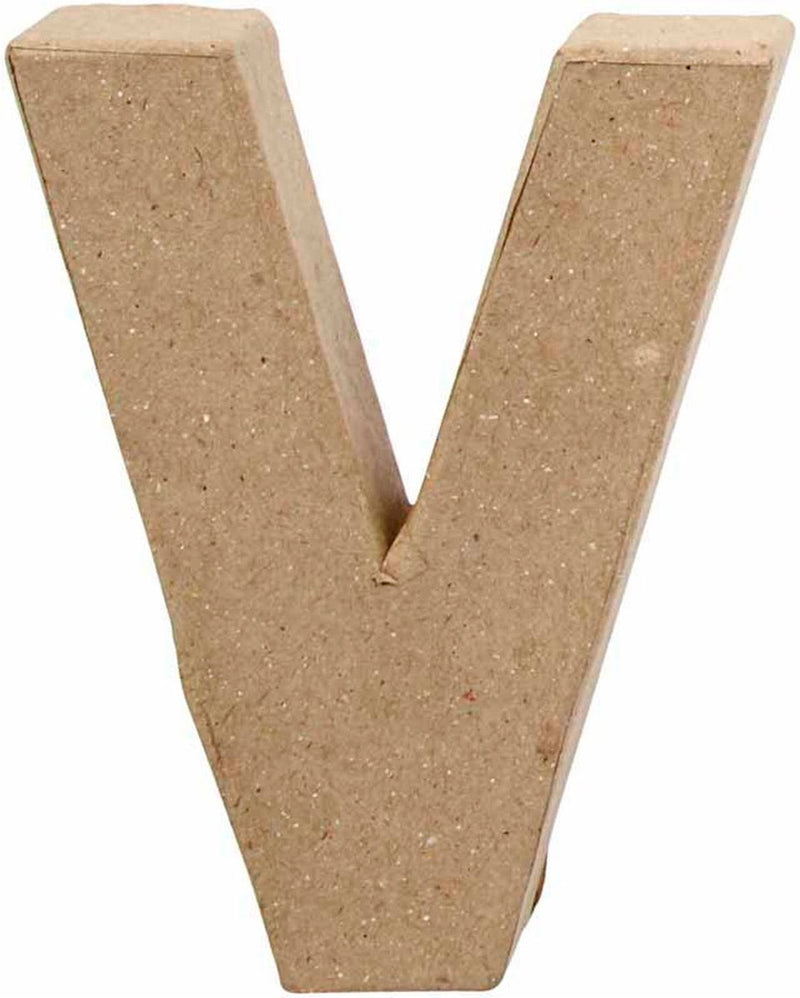 Lettre Papier mâché - V, 10cm