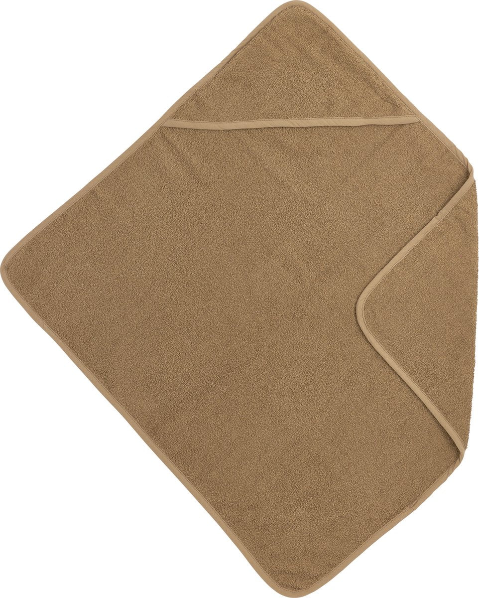 Cape de bain Meyco baby uni - tissu éponge - caramel - 75x75cm