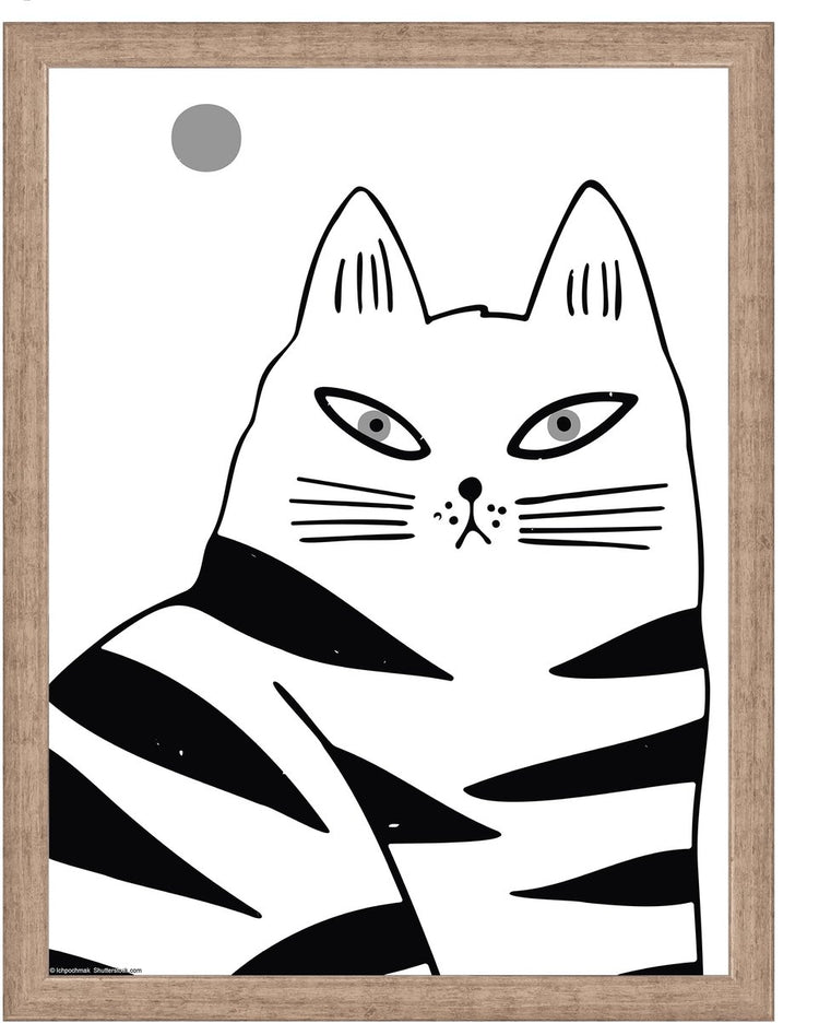 Walther liv - cadre en bois - format photo 30x40 cm - verre d'art - gris