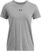 Chemise de sport pour femmes Under Armour UA Rival Core SS-Gry - Castle Rock - Noir