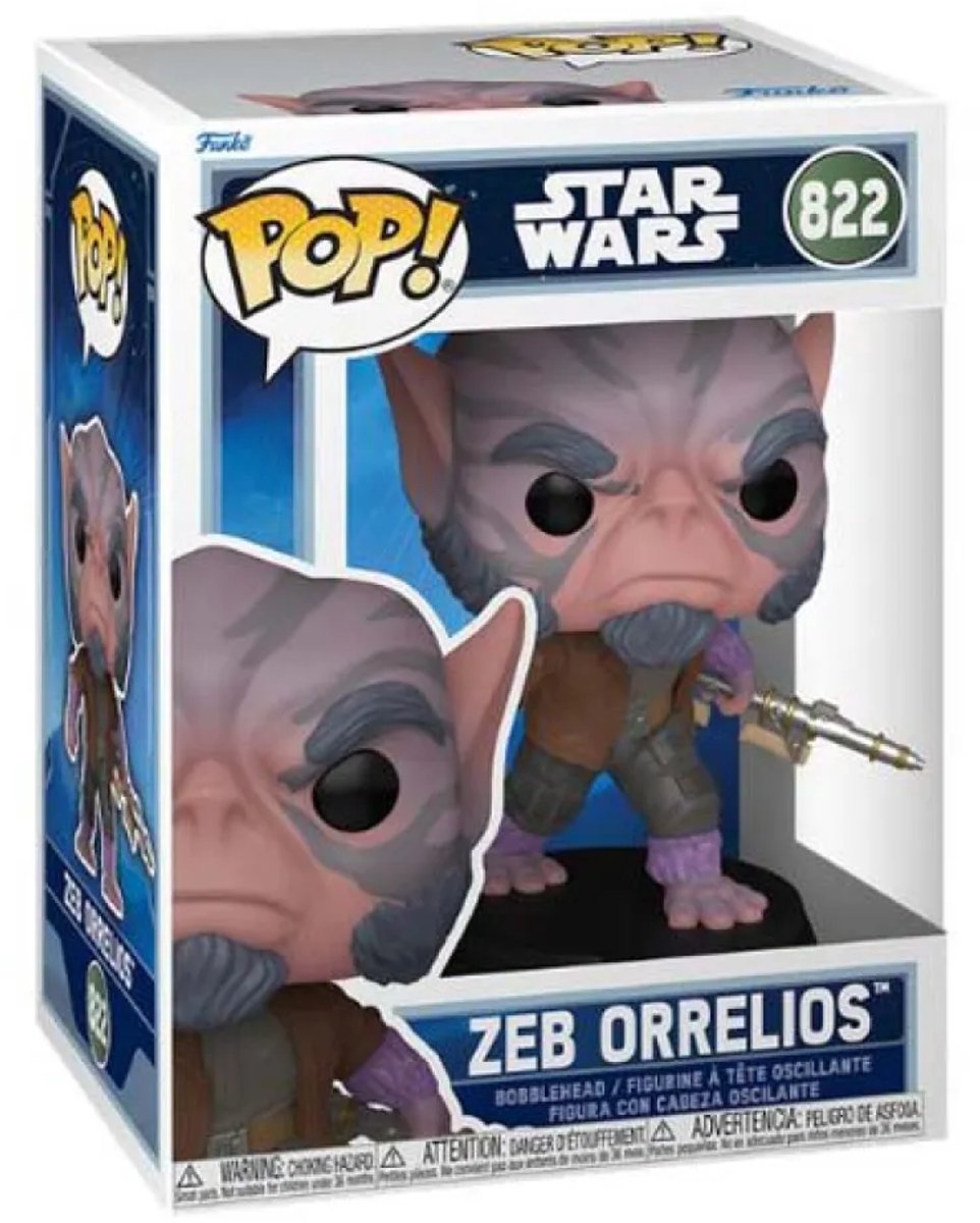 Funko Star Wars Zeb Orrelios figurine en vinyle 822 unisexe pop ! - neutre - standard