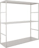 Present time étagère murale niveau - métal gris chaud mat - 60x20x60cm - scandinave