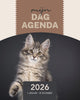 Saam my day agenda 2026 - éditeur-agenda-1 jour page-horaire quotidien-faible stimulus-reliure spirale-couverture rigide-gros caractères