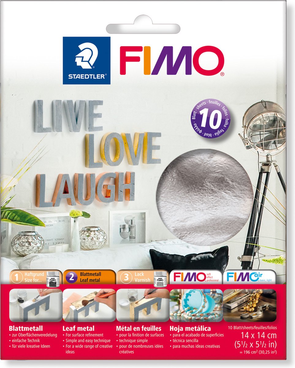Tôle Fimo - argent