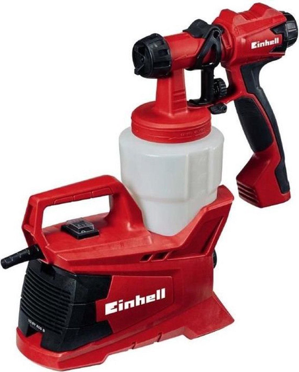 Pulvérisateur de peinture électrique Einhell tc-sy 600 s - 600 w - 800 ml - pour vernis, vitrages et peintures murales intérieures