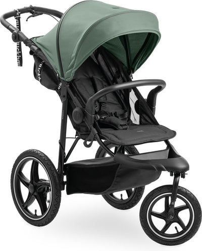 Hauck runner 3 - buggy - roues pneumatiques xl - suspension - vert jungle