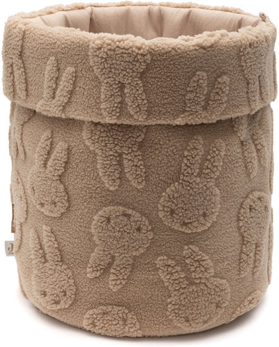 Panier de rangement Jollein - 30x30cm - jacquard miffy - biscuit