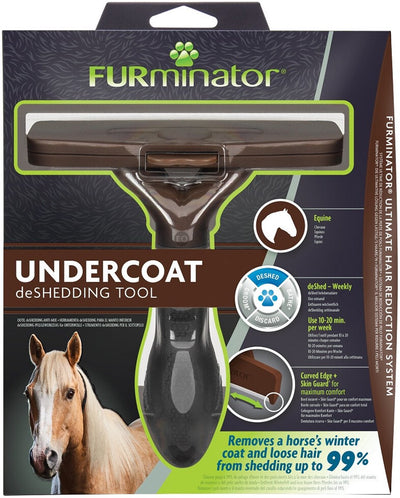 Furminator - outil de mue en acier inoxydable - poignée ergonomique - pour chevaux