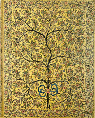 Carnet surdimensionné Peter Pauper - arbre de vie en soie - avec ruban de lecture - 18x23 cm
