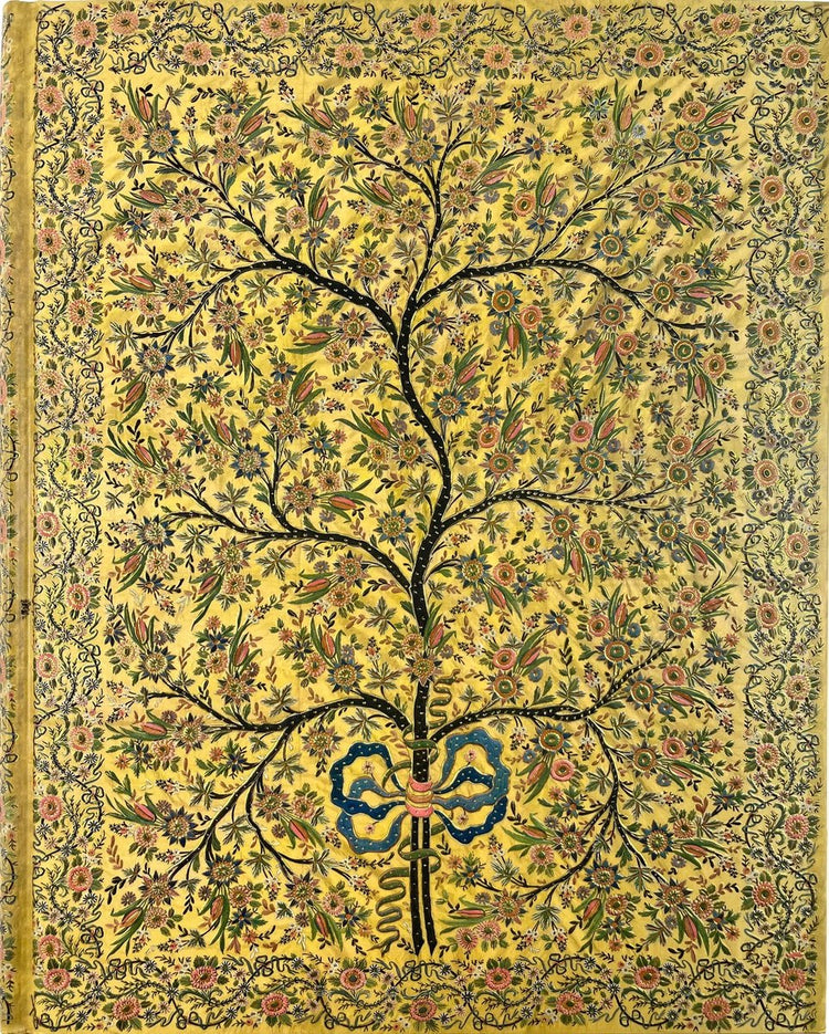 Carnet surdimensionné Peter Pauper - arbre de vie en soie - avec ruban de lecture - 18x23 cm
