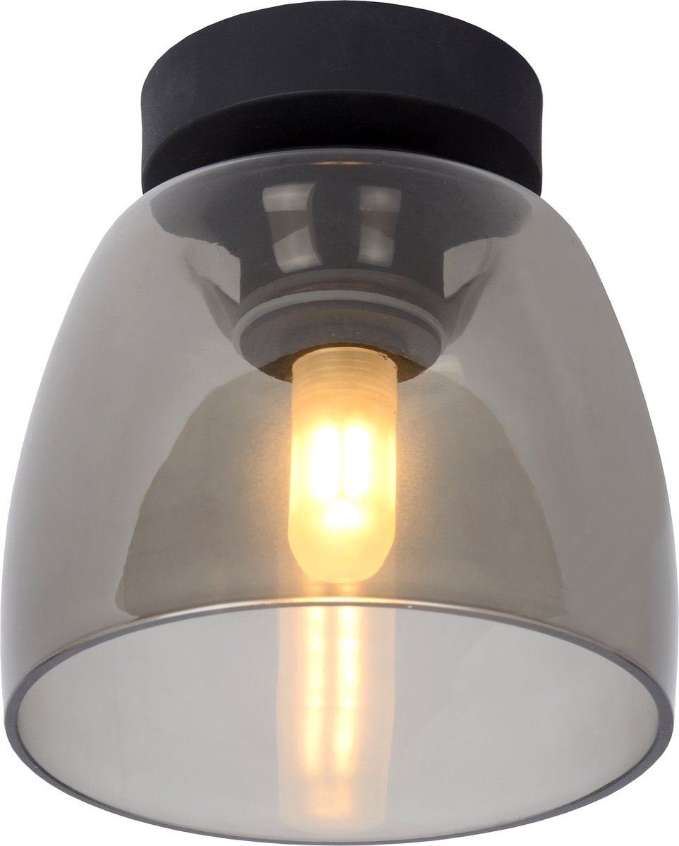 Lucide tyler - plafonnier (plafonnier) salle de bain - ø 16,1 cm - 1xg9 - ip44 - noir