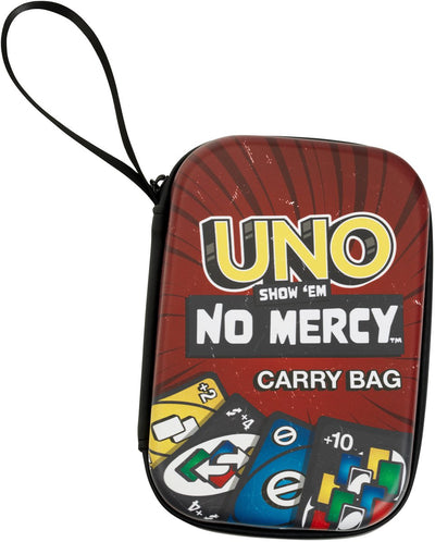 Klein Toys Sac de transport Uno 'Montrez-leur aucune pitié' - Cartes Uno non incluses - Rouge Jaune