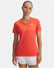 Under Armour Tech SSV - T-shirt de sport pour femme rouge uni - rouge venin - blanc