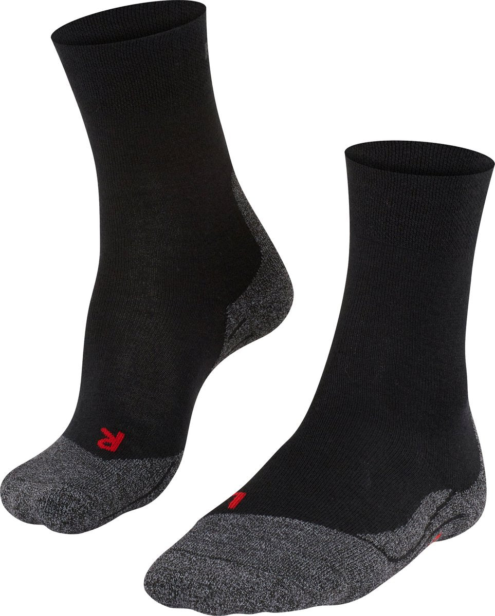 Falke tk2 chaussettes de marche en laine épaisse anti-ampoules sensibles en matériau fonctionnel hommes noir - taille 46-48