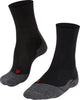 Falke tk2 chaussettes de marche en laine épaisse anti-ampoules sensibles en matériau fonctionnel hommes noir - taille 46-48