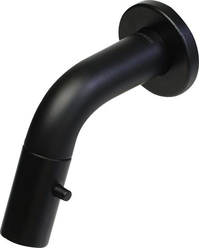 Robinet de WC Plieger Lupo 2.0 – Robinet de lavabo à encastrer – Modèle mural – Bec 10,5 cm – Garantie 10 ans – Noir mat