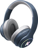 Kidywolf k-ears casque Bluetooth pour enfants bleu - limite de volume 85 dB, pliable sans fil, LED