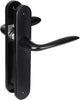 Tabouret de lac Impresso avec bouclier ovale à vis aveugle aluminium noir