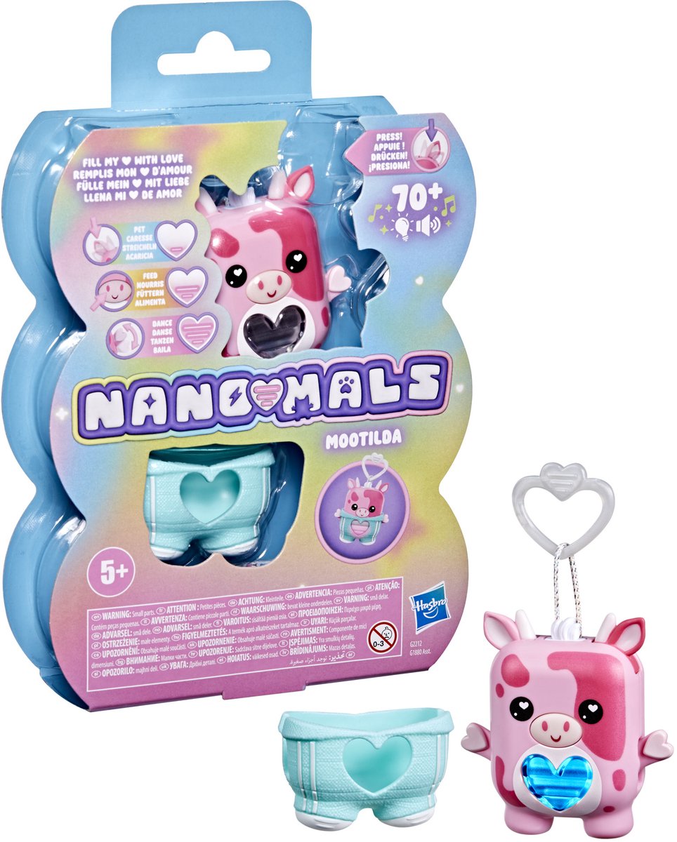 Hasbro nanomals mootilda la vache rose
