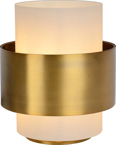 Lucide firmin - lampe de table - ø 20 cm - 1xe27 - laiton doré mat