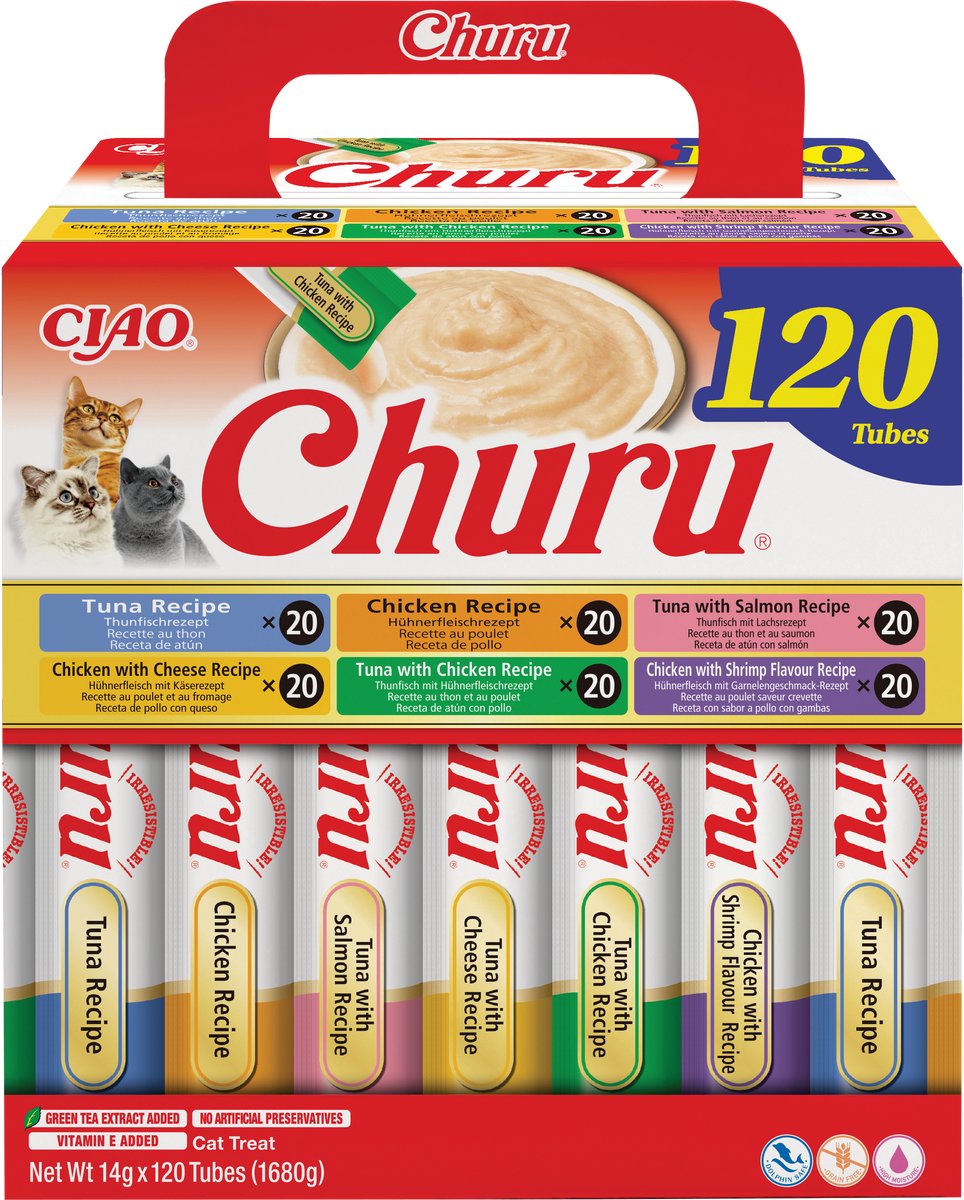 Inaba ciao churu cat multipack thon et poulet - 120 pièces