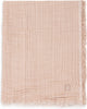 Couverture de berceau Jollein - 75x100cm - franges - ivoire pierre de lune - gots