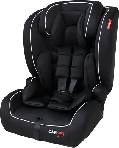 Siège auto Carkids i-size jessie - conforme à la norme i-size r-129 - pour enfants de 76 à 150 cm - avec connexion isofix top tether - noir et blanc